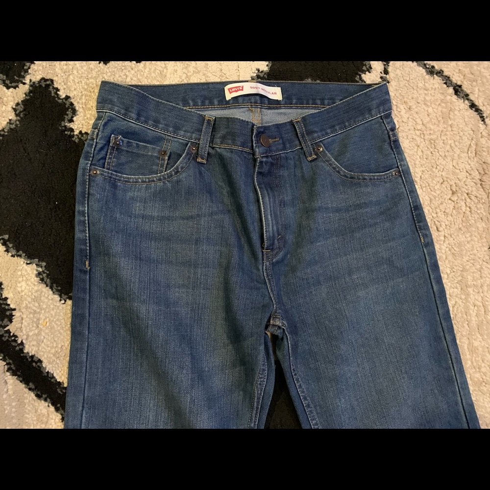 boys Levi’s sz 14H great cond worn once. smoke/pet
